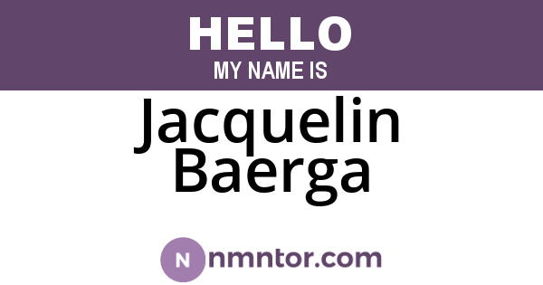 Jacquelin Baerga