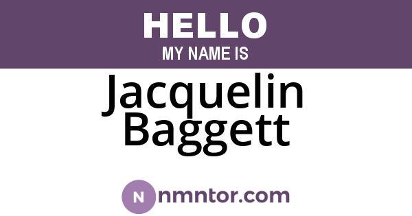 Jacquelin Baggett