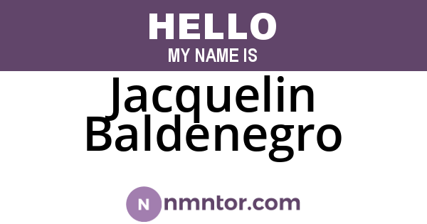 Jacquelin Baldenegro