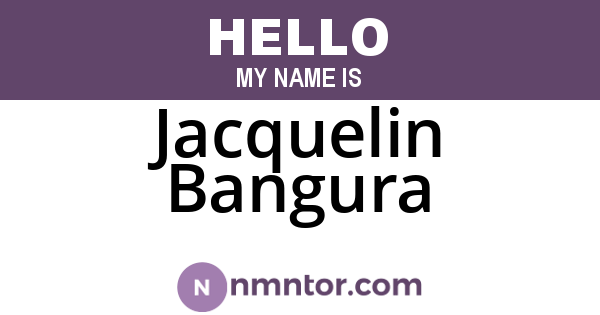 Jacquelin Bangura