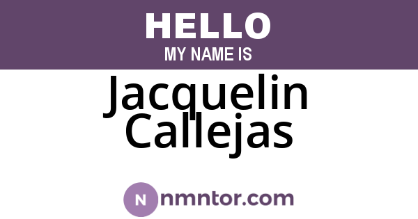 Jacquelin Callejas