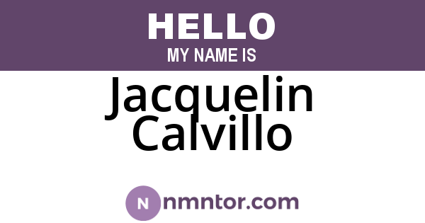Jacquelin Calvillo