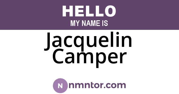 Jacquelin Camper