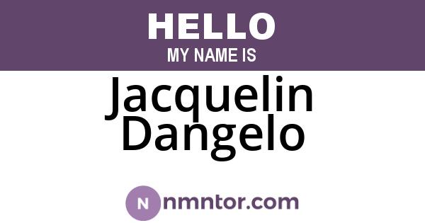 Jacquelin Dangelo