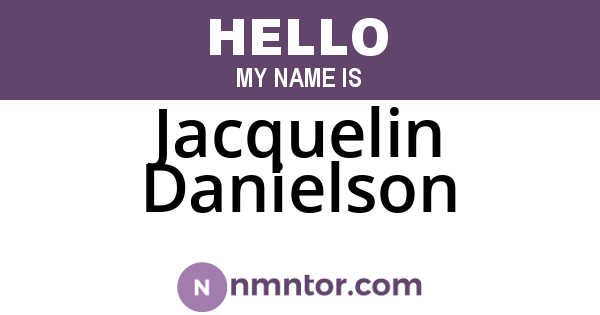 Jacquelin Danielson