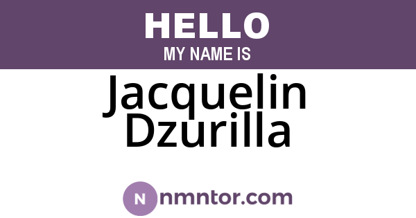 Jacquelin Dzurilla