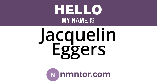 Jacquelin Eggers