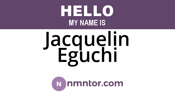 Jacquelin Eguchi