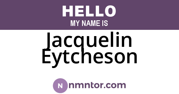 Jacquelin Eytcheson
