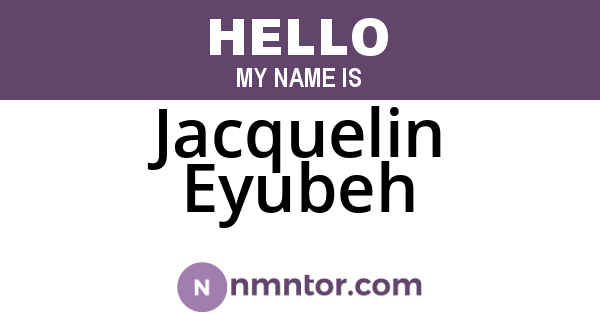 Jacquelin Eyubeh