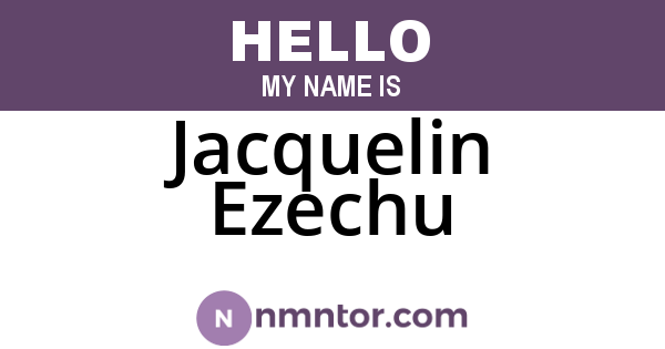 Jacquelin Ezechu