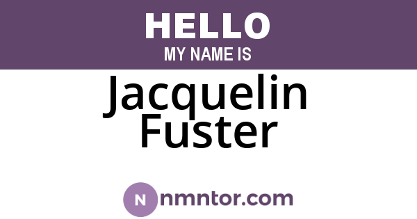 Jacquelin Fuster
