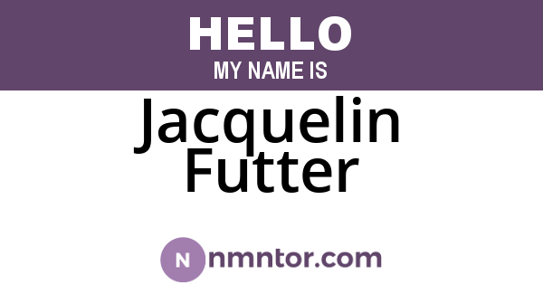 Jacquelin Futter