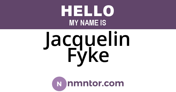 Jacquelin Fyke