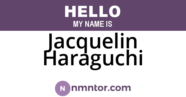 Jacquelin Haraguchi