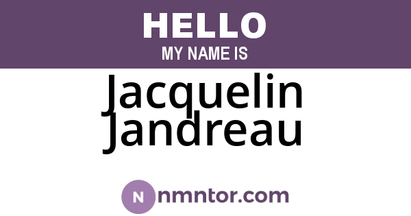 Jacquelin Jandreau