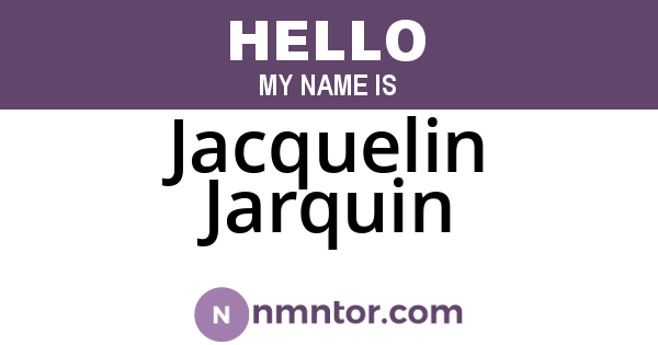 Jacquelin Jarquin