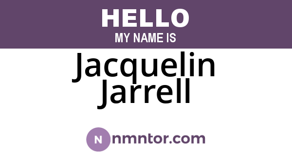 Jacquelin Jarrell
