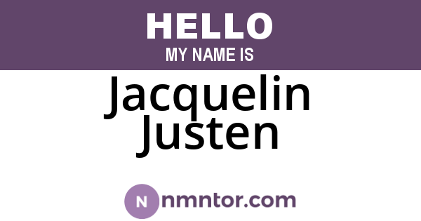 Jacquelin Justen