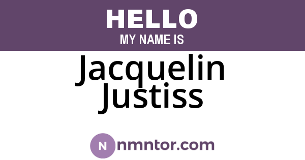 Jacquelin Justiss