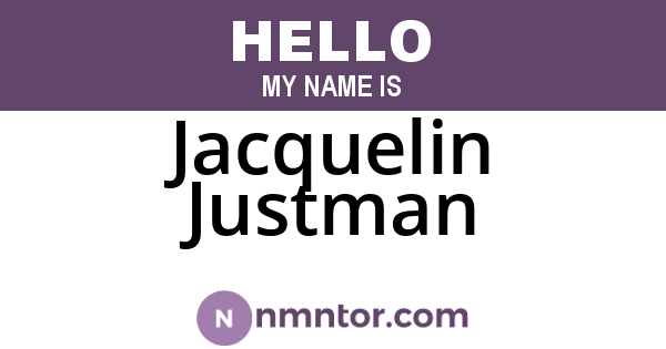 Jacquelin Justman