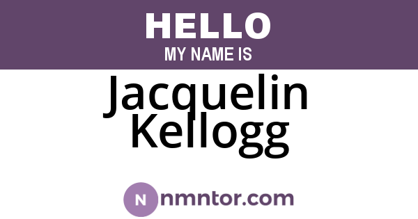 Jacquelin Kellogg