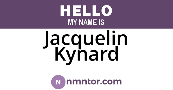 Jacquelin Kynard