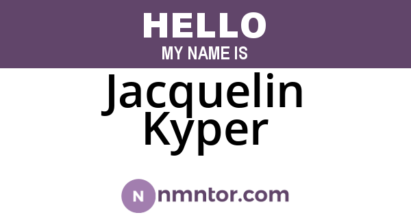 Jacquelin Kyper