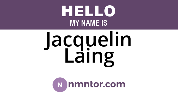 Jacquelin Laing