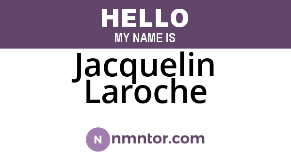 Jacquelin Laroche