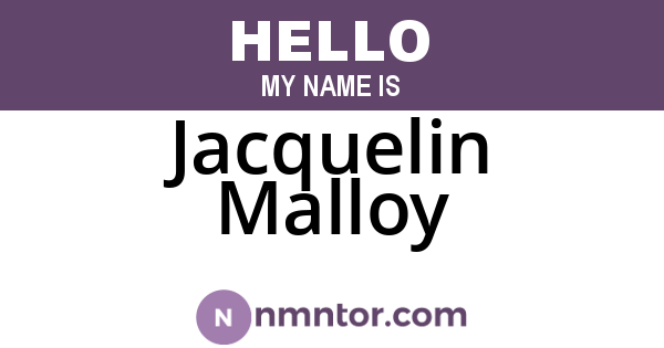 Jacquelin Malloy
