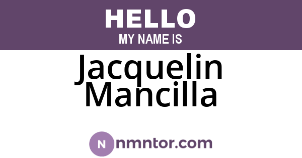 Jacquelin Mancilla