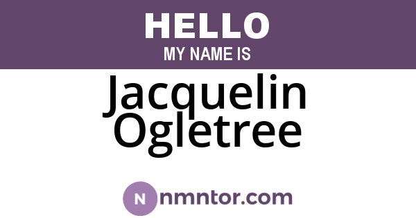 Jacquelin Ogletree
