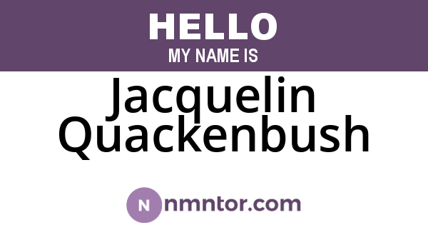 Jacquelin Quackenbush