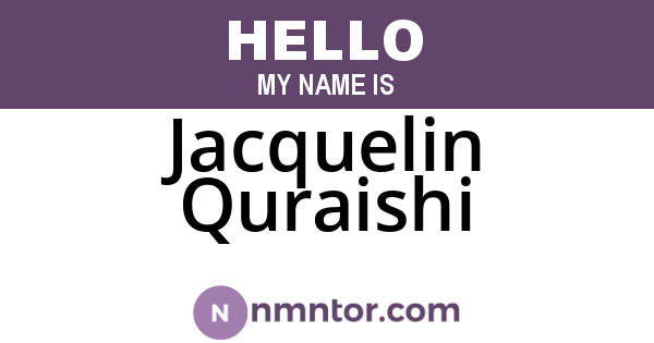 Jacquelin Quraishi