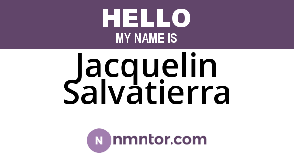 Jacquelin Salvatierra