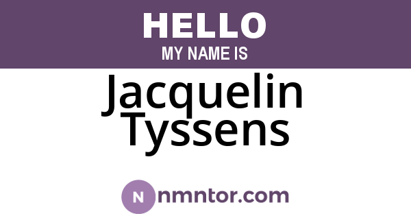 Jacquelin Tyssens