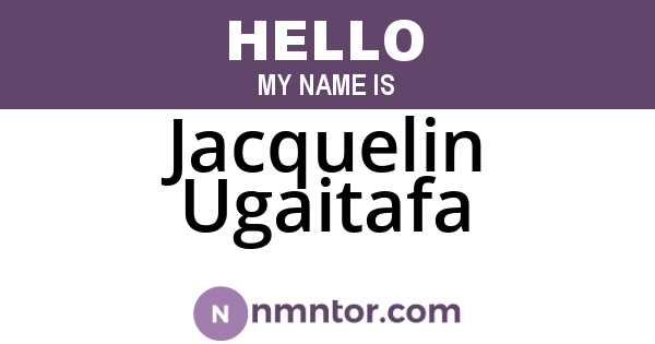 Jacquelin Ugaitafa