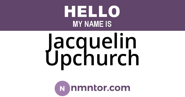 Jacquelin Upchurch