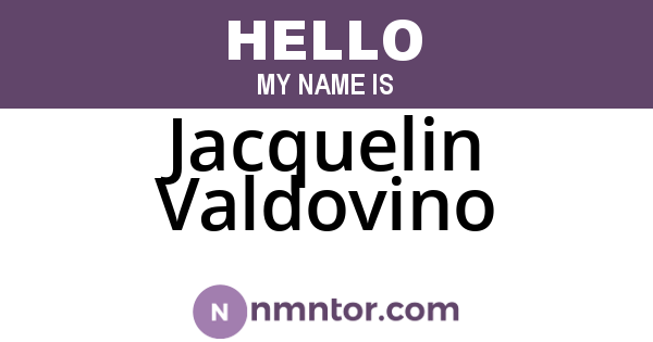 Jacquelin Valdovino