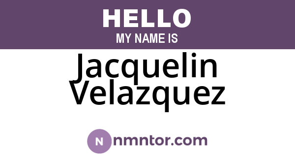 Jacquelin Velazquez