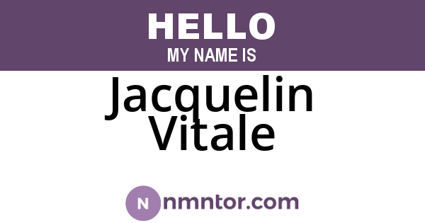 Jacquelin Vitale