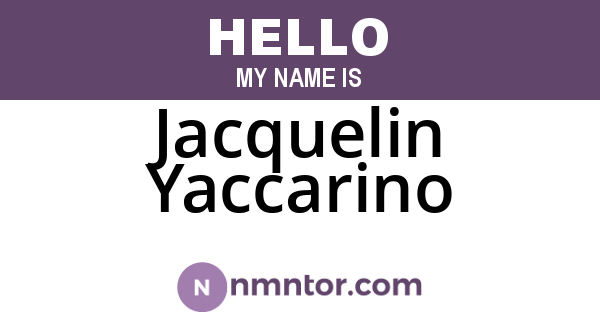 Jacquelin Yaccarino