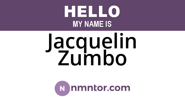 Jacquelin Zumbo