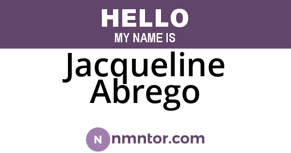 Jacqueline Abrego