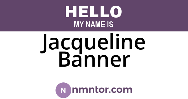 Jacqueline Banner