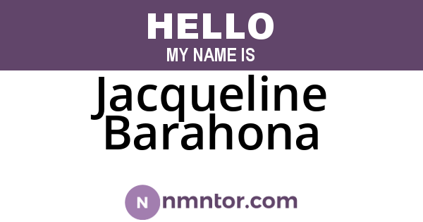 Jacqueline Barahona