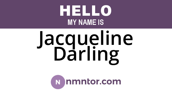 Jacqueline Darling