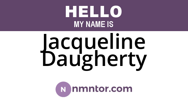 Jacqueline Daugherty