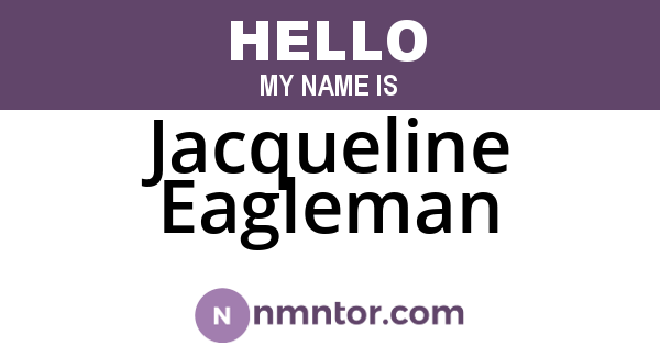 Jacqueline Eagleman